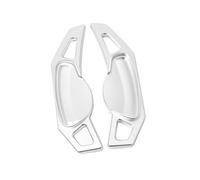 For Benz For Smart 451 453 For Two 2009-2017 For Four 2015-2017 Car Steering Wheel Shift Paddle Gear Paddles Extender Stickers 2pcs(Silver)