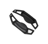 For Benz For Smart 451 453 Two 2009-2017 For Four 2015-2017 Car Steering Wheel Shift Paddle Gear Paddles Extender Stickers 2pcs(Black)