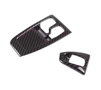 For Benz For Smart 451 For Fortwo 2010-15 ABS Car Door Glass Lift Button Frame Decorative Sticker Car window switch cover(Carbon Fiber)