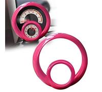 For Benz For Smart 453 2015-2023 Tachometer Decorative Frame Suitable Modified Dashboard Interior Stickers Decoration Accessories Gear Shift Side Decoration Strip Trim( Rose Red)
