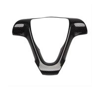 For Benz For Smart For Fortwo 451 2009-2014 Carbon Fiber Car Steering Wheel Frame Decorative Sticker Trim Interior Cover