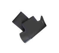 For Benz For W204 For W463 For X166 For W166 2011-2015 Car Inner Steering Wheel Cover Perforated Microfiber Leather Trim Car Steering Wheel Protective Cove(Black-blue line)