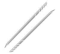 For Benz For W205 W204 W203 W212 For C Class For C180 C200 C300 C63 Car Side Skirt Stripe PVC Stickers Styling Tuning Car Steps Side Skirts(Matt Sliver)