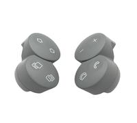 For Benz G CLK E CLS Class W463 W209 W211 W219 Multifunction Steering Wheel Panel Control Switch Button Knob Cover Cap Multi Function Steering Wheel Buttons(Light Gray)