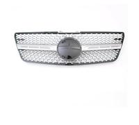 For Benz ML-Class W164 2009-2011 ML350 ML500 ML550 Diamonds Style Front Racing Grille Bumper Grilles Front Kidney Grille Grills(Diamond-Silver)