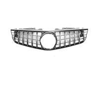 For Benz R230 SL Class SL500 SL550 SL63 2009 2010 2011 2012 Car Front Upper Bumper Grille Kidney Car Bumper Radiator Grilles(Silver)