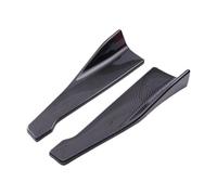 For Benz Universal 2PC 48cm Side Skirt Rear Bumper Lip Splitter Winglet Aprons Car Decorative Spoiler Wing Sticker Fins(Fiber)