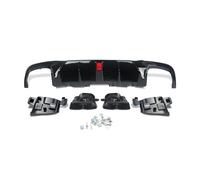 For BENZ W166 X166 GLE400 GLE350 AMG ABS Gloss Black Rear Bumper Diffuser W/Tailpipes Black