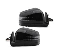For Benz X164 W164 GL320 ML320 2005-2011Side Door Wing Rear View Mirror Assembly With Lights Door Wing Mirror Assembly(1pair black)