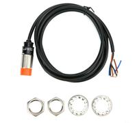 For BERM Inductive for proximity Sensor PR18-8DP DC 10-30V 3-Wire PNP NO 18mm Diameter 8mm Detection IP67 Oil-Proof Shock-Resistant Long 1.8m Cable For CNC Machine Tool Automation Security Equipment