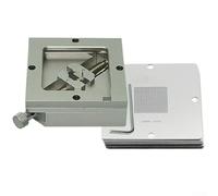 for BGA Reballing Kit,Silver for BGA Reballing Kit 90Mm Reball Station Fixture Jig for Professional Electronics Repair Shops Or by DIY Enthusiasts(10pcs Stencils only)