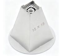 for bga Rework Station Nozzle TC4 for Precise Hot Air Guidance for SMD Repair IC Chip Reballing Compatible with Upper Lower Positions Straight Spiral Bent Square Oblique Angle Tips(up15mm*15mm)