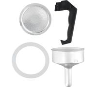 For Bialetti For Espresso Moka Pot Replacement Funnel Kit with Handle Funnel Gasket Seal for 1/3/6/9/12 Cup Coffee Maker Accessories