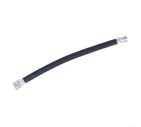 For Bicycle Pump Extension Tube Valve AV Adapter Hose High Pressure 300 PSI Copper Nozzle Quick Connect Extender for Bike Tyre Inflation Black Rubber