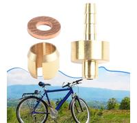 For Bike Brake Olive Set Copper Oil Needle and Spacer Kit for HOPE TECH3 V4 E4 X2 Hydraulic Disc Brake System Replacement Parts Gold Tone 4 Pairs