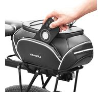 For Bike Carrier | 10 Litres Adjustable Reflective Compartment, Large Capacity Rear Pannier, for Phone, Tools, Charging, Road and Mountain Cycling, Electric Scooter and