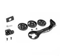 For Bike Computer Mount for Trek Madone 7 9, GPS Holder Bracket Compatible with For Garmin For Bryton For Wahoo Sports Camera, ABS Cycling Front Stem Rack Base Black(Long)