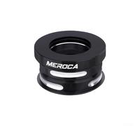 For Bike Headset 44mm Integrated For CNC Aluminum Alloy with Double Sealed Bearings for 28.6mm Steerer Tube Folding For Bike For Replacement Parts(Black)