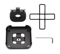 For Bike Motorcycle Mount for Marshall 2/1 Speakers| Adjustable ABS Bracket Holder for Portable Speaker| Fits 70mm-200mm Handlebar| Sturdy Black Accessory