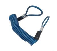 for Bike Spring Cable Lock for Secure Parking, Retractable Anti-Loss Wire Rope for Bikes Scooters and Luggage, Compatible with Disc Brake Locks and Padlocks(1.2m Blue)