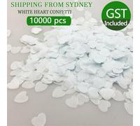 For Biodegradable White Heart Tissue Paper Confetti 10000 Pcs, 1.5 cm Table Scatters for Wedding, Birthday, Anniversary, Engagement, Baby Shower and Romantic Party(Red)