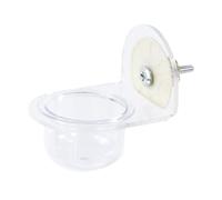 for Bird Cage: Transparent Container Dispenser with Detachable Acrylic Water Dish, Secure Clip Mount, Built And Durable | Practical Supply
