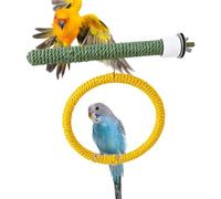 for Birds - Stable Interactive Climber Hammock with Stand - Hammock Standing Chew Perch | for Australian Parakeet NINFA Finches Indoor Outdoor Game