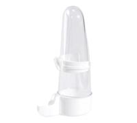 for Birds Without - 17x9cm Transparent Cage Food Water Container, ABS Automatic Dispenser | Cockatiel Finch Canary Hummingbird Parrot Supplies for More