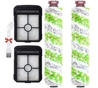 for Bissell CrossWave Pet Pro 2306A CrossWave 1785 Series Replacement Parts 2 Pack 2460 Multi-Surface Pet Pro Cleaner Brush Rolls Tangle-Free+2 Pack 1866 Vacuum Filters Compare to Part 1613568 1608684