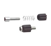 for Black M5 Threaded Derailleur Bolt for Bicycle Gear Cable Adjuster Downtube Steel ABS 26x12mm 2pcs