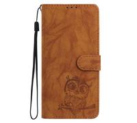 for Blackview A85 Case, Premium Flip Shockproof PU Leather Owl Embossed Folio Phone Cases with Card Slots Kickstand Magnetic Protective Wallet Cases for Blackview A85,brown