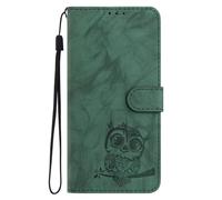 for Blackview A85 Case, Premium Flip Shockproof PU Leather Owl Embossed Folio Phone Cases with Card Slots Kickstand Magnetic Protective Wallet Cases for Blackview A85,green