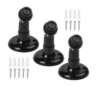 for Blink for mini Camera Wall Mount 3 Pack Vertical Holder 90 Degree Tilt ABS Material Strong Window Ceiling Cabinet Installation Black