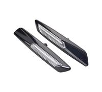 For BMW 1 3 5 Series F30 E90 E91 E92 E93 LED Dynamic Side Marker Lights Arrow Turn Signal Blinker Lamps Dynamic Rearview Mirror Indicator Lamp(Crystal Lens)