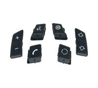 For BMW 1/3 Series E81 E90 For X1 E84 Car Styling Steering Wheel M Button Replacement Cover Car DIY(A Model Black)