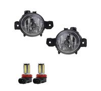 For BMW 1 Series E82 E88 E87 2004-2007 For X3 E83 For X5 E70 2006-2010 1Pair Left&Right Fog Lamp Assembly With Bulb 63176924655 Fog Lights(White LED lamps)