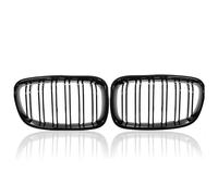 For BMW 1 Series F20 F21 2011 2012 2013 2014 Gloss Black Front Bumper Kidney Grille Car Double Slat Racing Grills Replacement Front Grill Grille Inserts