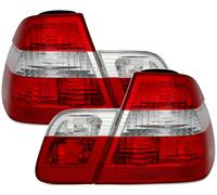 For BMW 3 Series E46 Sedan 1998-2001 Tail Lights Left + Right Set Red White