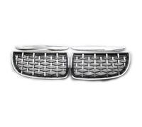 For BMW 3 Series E90 E91 2005-2008 Diamond Kidney Grille Accessories Portable Car Chrome Plated Meteor Semi-plated Middle Mesh Front Grille Grills