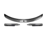 For BMW 3 Series E90 E91 For M-Tech Sport 320i 325i 05-08 Front Spoiler Lip+Side Fog Light Air Vent Splitter(Rhd Gray)