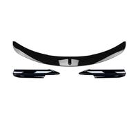 For BMW 3 Series E90 E91 For M-Tech Sport 320i 325i 05-08 Front Spoiler Lip+Side Fog Light Air Vent Splitter(Glossy Black)