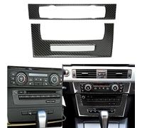 For BMW 3 Series E90 E92 E93 Air Condition CD Panel Trim Crafted from Carbon Fiber For For For For 2005-2012 Versions