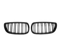For BMW 3 Series E92 E93 2006-2009 ABS Glossy Black Dual Line Slat Grill Front Kidney Grill Replacement Left And Right Car Style Front Grille Grills