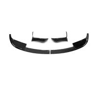 For BMW 3 Series F30 2012-2018 M3 M4 Style 4Pcs ABS Car Front Lip Bumper Spoiler Body Kit Glossy Black(Carbon Fiber Look)