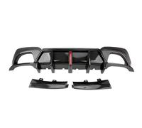 For BMW 3 Series G20 2019-2022 19-22 Rear Bumper LED Tail Diffuser Lip Spoiler Rear Bumper Diffuser(Carbon Printed)