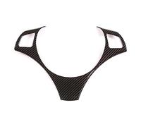 For BMW 3Series E90 E92 E93 2005-2012 1Series E82 E87 2004-2011 For X1 E84 Car Steering Wheel Button Decoration Frame Trim Cover Trim Car Interior(Carbon Fiber)