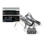 for bmw 4+6 Pin to Dual USB Audio Adapter Cable 150cm for bmw | 5V output voltage, ABS material housing, black finish, dashboard mount, navigation system compatible