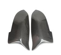 For BMW 5 6 7 Series F10 F11 F18 F07 F12 F13 F06 F01 F02 LCI Carbon Look Black Car Rearview Side Mirror Cover Caps(Carbon Grain Black)