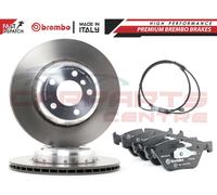 FOR BMW 5 SERIES F10 518D 520D BREMBO FRONT BRAKE DISCS PADS WEAR SENSOR 330mm