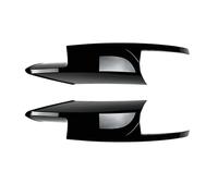 For BMW 5 Series F10 For M5 Sedan 2011-2017 Front Bumper Side Spoiler Cover Lower Protector Splitter Car Side Skirts Extension(Gloss black)